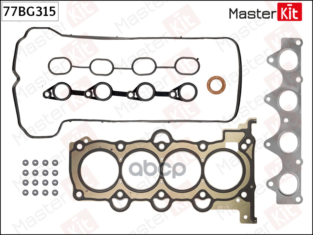 Комплект прокладок ГБЦ KIA G4FC MasterKit арт. 77BG315