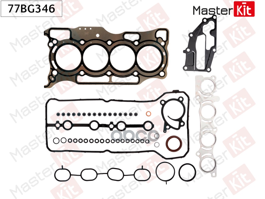 Комплект прокладок ГБЦ Nissan JUKE (F15) HR16DE 77BG346 MasterKit арт. 77BG346