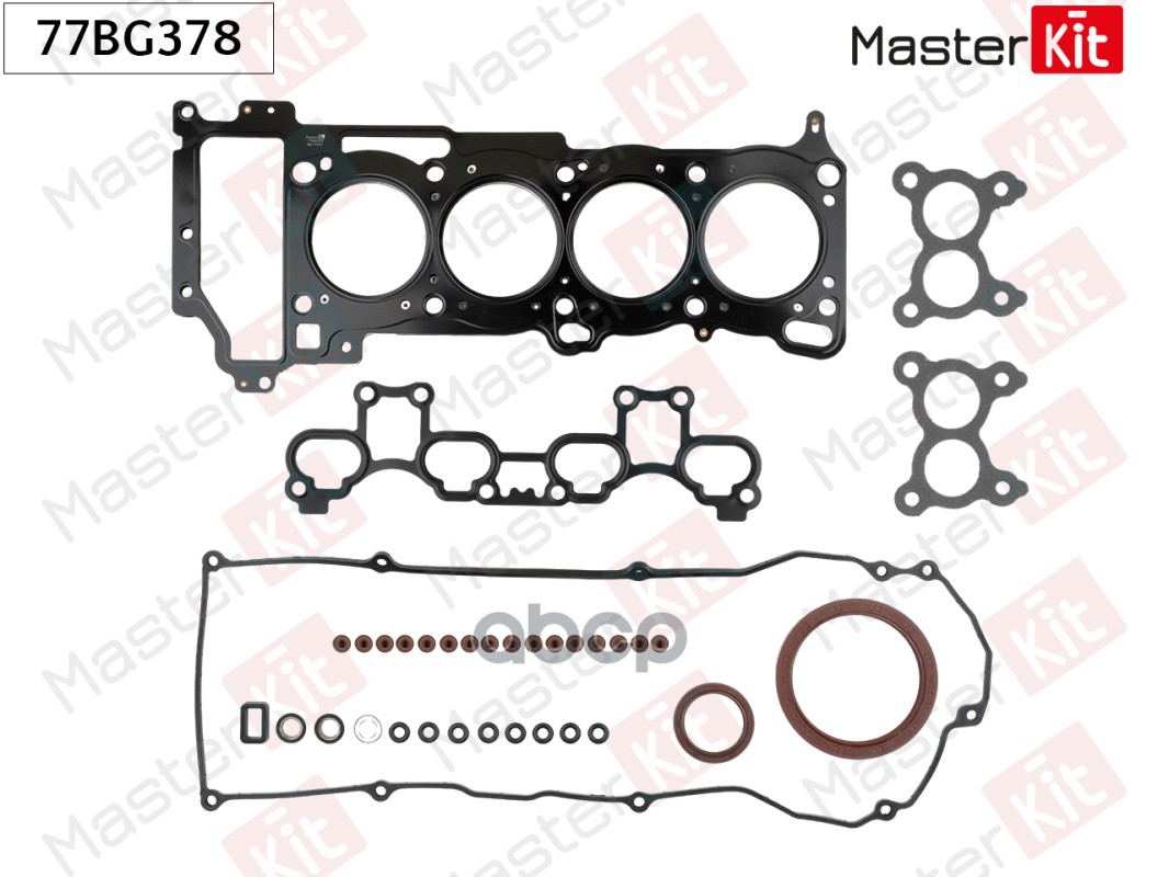 Комплект прокладок Nissan ALMERA II (N16) QG15DE MasterKit арт. 77BG378
