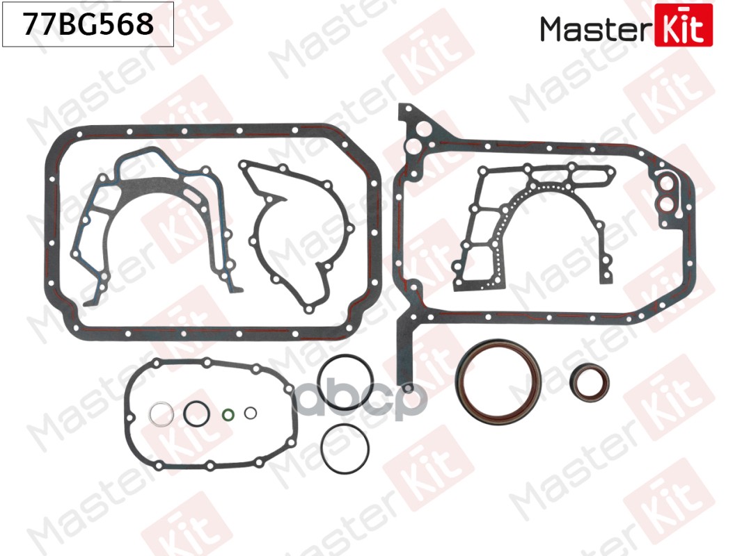 Комплект прокладок, блок-картер двигателя Audi A4 (8D2, B5) 1994 - 2001 77BG568 MasterKit арт. 77BG568