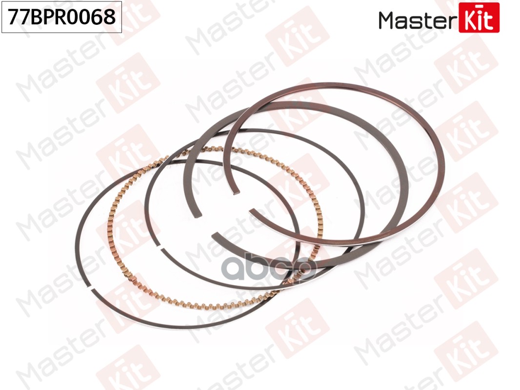 Кольца поршневые (к-т на 1 поршень)  (1,0) HYUNDAI/KIA G4KD 77BPR0068 MasterKit арт. 77BPR0068