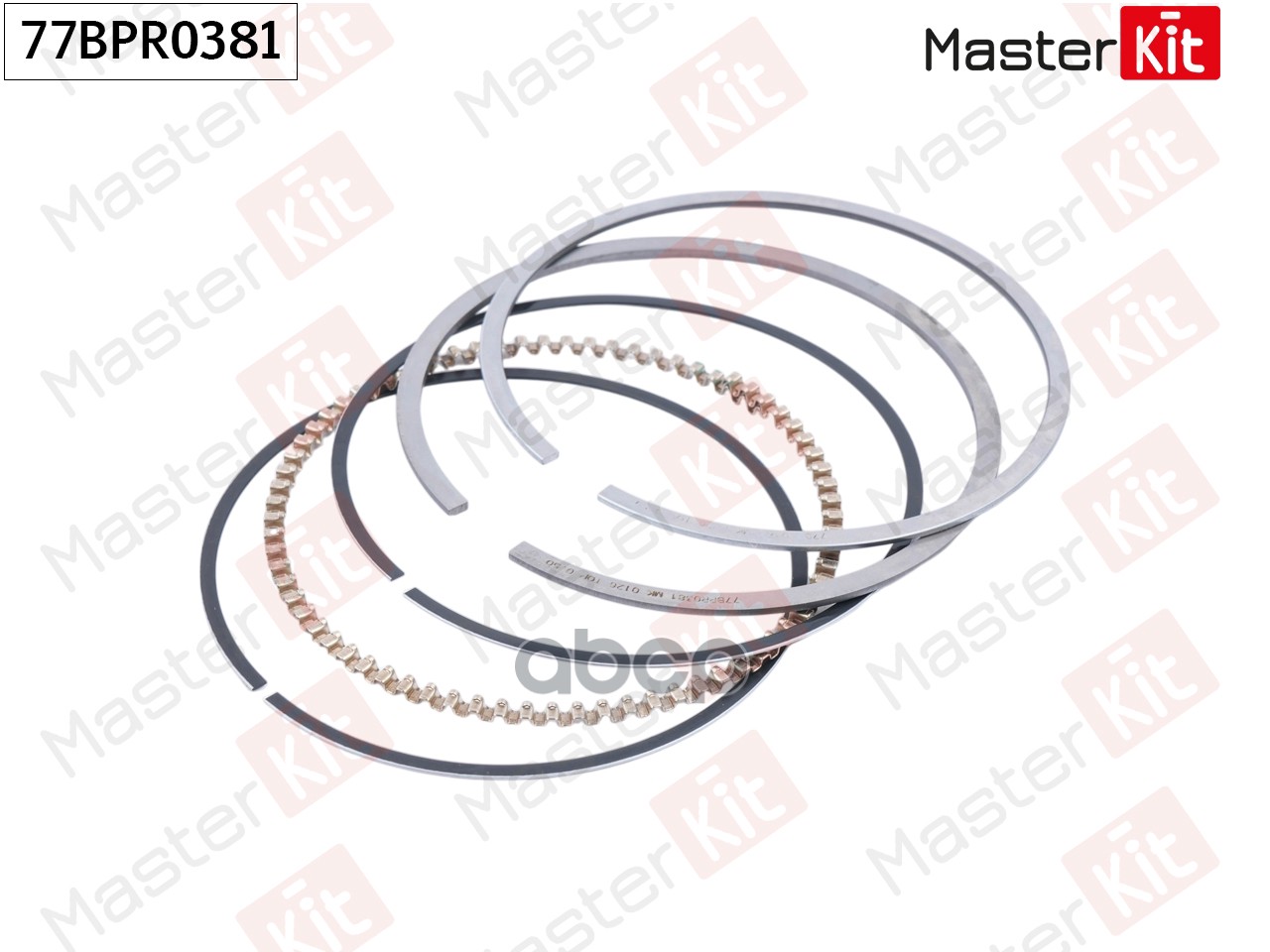 Кольца поршневые (к-т на 1 поршень) General Motors Z16XEP/ Z16XE1 77BPR0381 MasterKit арт. 77BPR0381