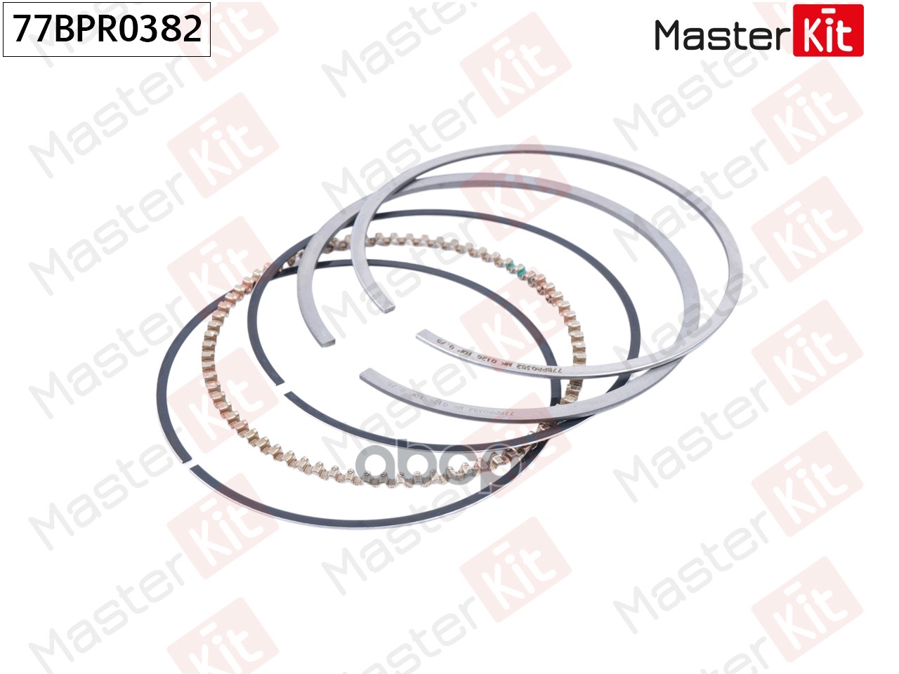 Кольца поршневые (к-т на 1 поршень) General Motors Z16XEP/ Z16XE1 77BPR0382 MasterKit арт. 77BPR0382