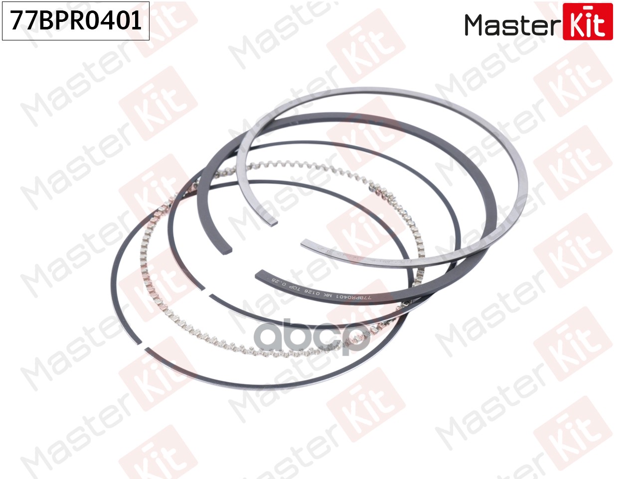 Кольца поршневые (к-т на 1 поршень) FORD/MAZDA HXJA/RHBA/FYJA 77BPR0401 MasterKit арт. 77BPR0401