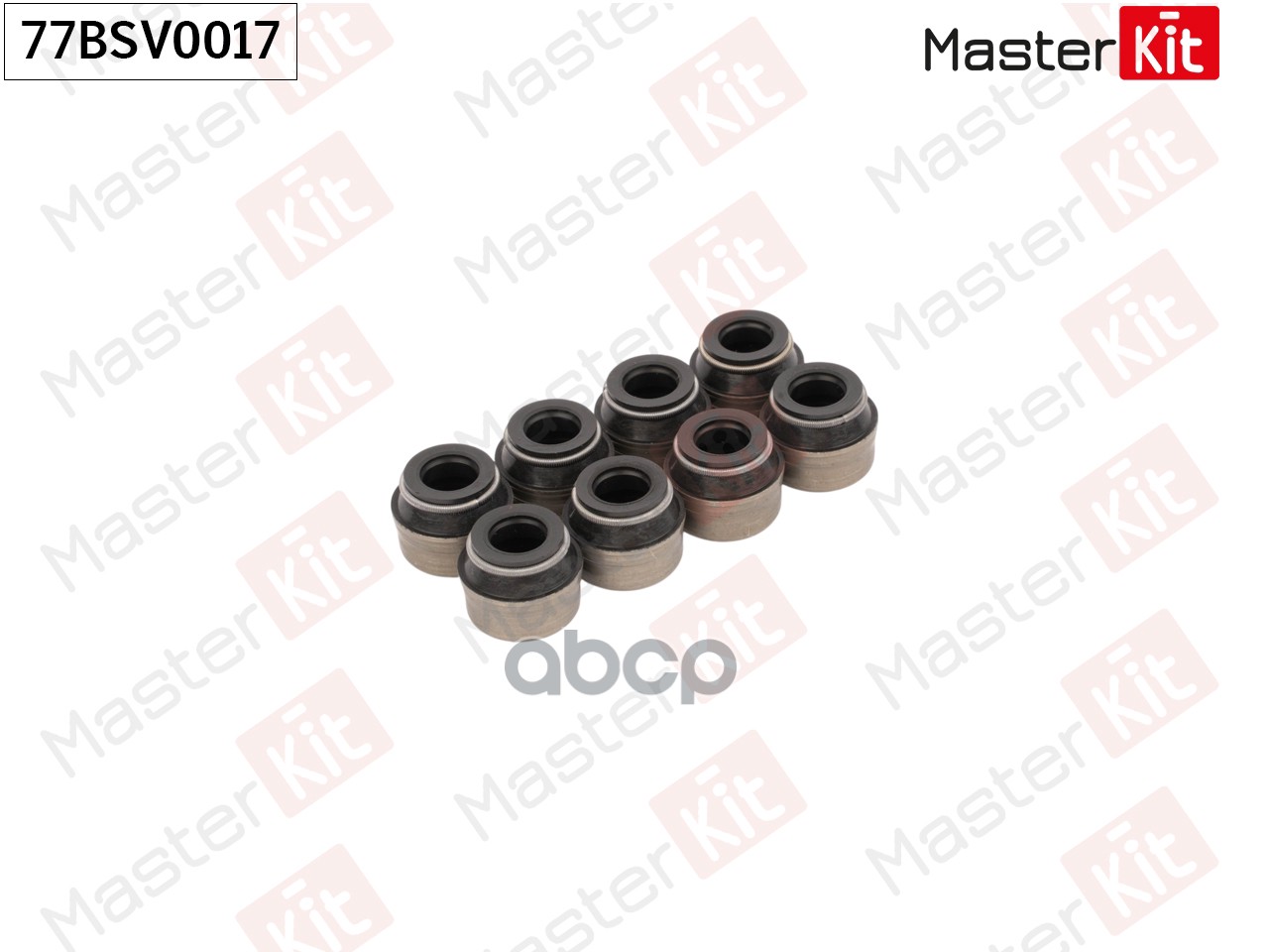 77BSV0017 Колпачок маслосъемный (упак 8 шт) Renault LOGAN I (LS_)/SANDERO 2004 - K7J 710/K7M 710/K7M MasterKit арт. 77BSV0017