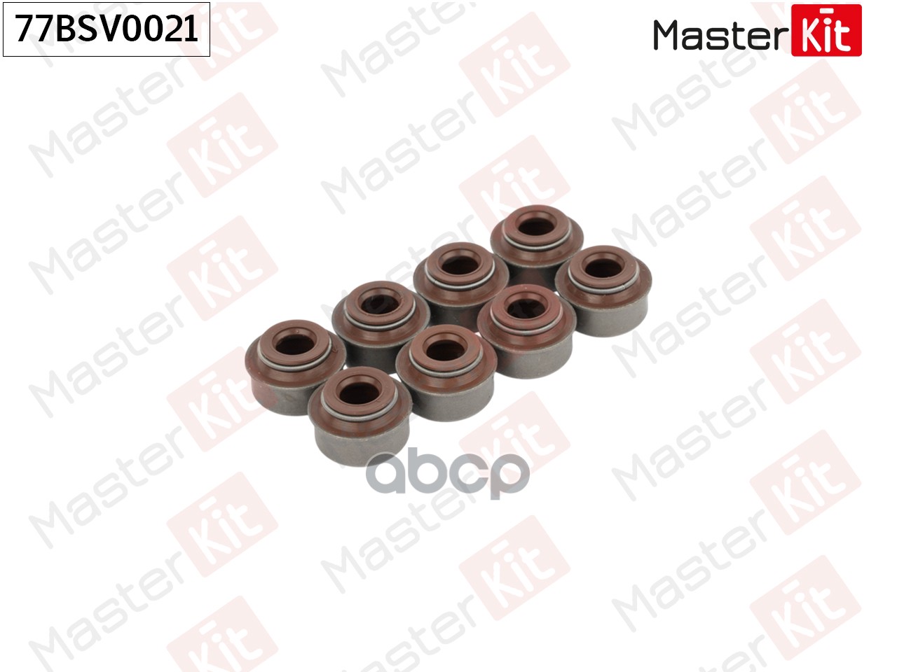 Комплект маслосъемных колпачков (цена за упак. 8 шт) Chevrolet AVEO/KALOS (T250, T255)/Da MasterKit арт. 77BSV0021