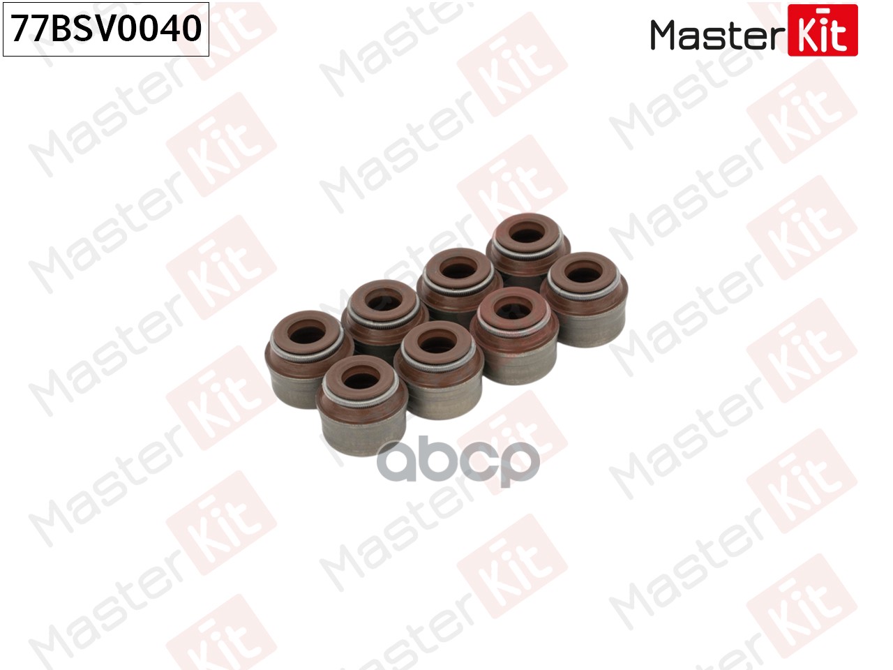 Комплект маслосъемных колпачков (цена за упак. 8 шт) Skoda RAPID (NH3)/VW POLO (6R1, 6C1) MasterKit арт. 77BSV0040