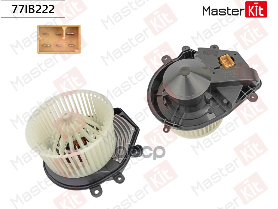 Вентилятор салона Audi A4 (8D2, 8D5, B5)/Skoda SUPERB I (3U4) 1994 - 2008 MasterKit арт. 77IB222