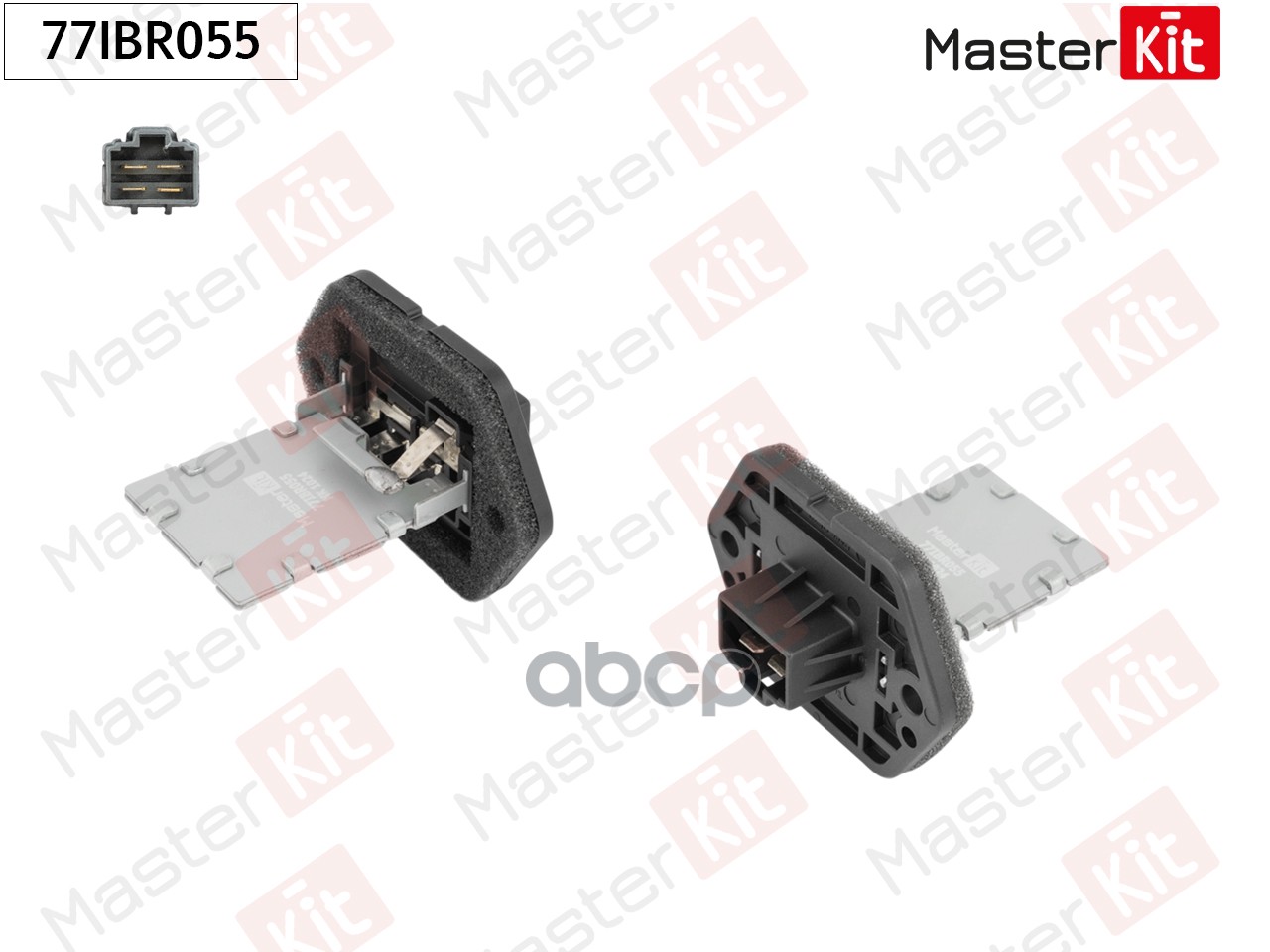 Резистор вентилятора Hyundai ACCENT III (MC)/Kia PICANTO I (SA) 2004 - 2011 77IBR055 MasterKit арт. 77IBR055