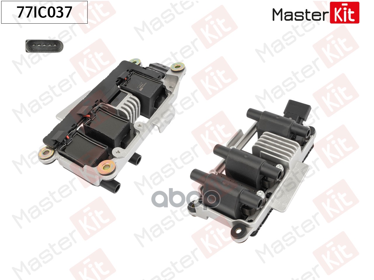 Катушка зажигания Audi A6(4B2,C5) 97-05,Skoda Superb I(3U4) 01-08,VW Passat(3B3) 00-05 MasterKit арт. 77IC037