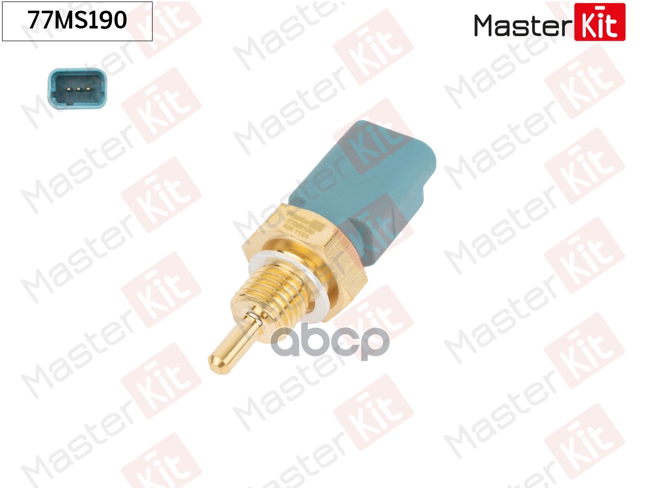 77MS190 Датчик  температура ОЖ PEUGEOT 206/307 MasterKit арт. 77ms190