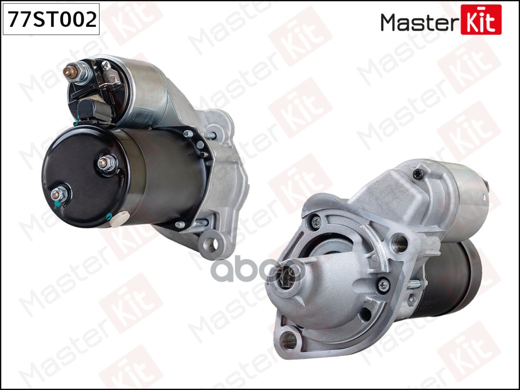 Стартер Audi A4(8E2,B6) 00-05,Skoda Superb I(3U4) 01-08,VW Passat(3B3) 00-05 (1,1kW) MasterKit арт. 77ST002