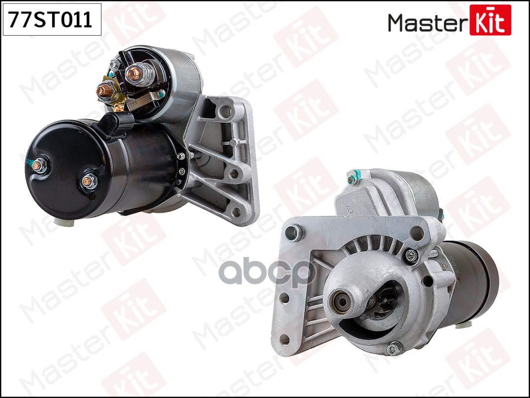 77ST011 Стартер PEUGEOT/CITROEN 1.6HDi (1.4kw) MasterKit арт. 77st011
