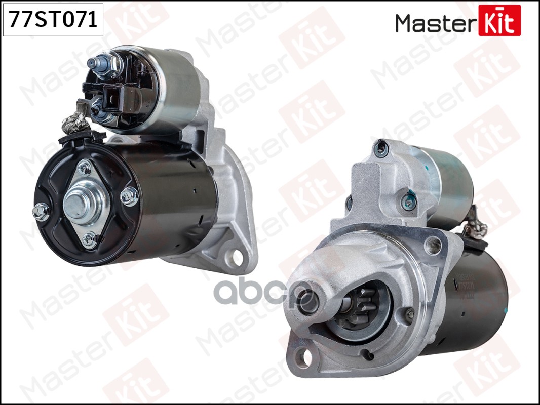 Стартер BMW 1(F21),3(F30,F80),5(F10),7(F01,F02,F03,F04),X5(E70) 06- (1,2kW) MasterKit арт. 77ST071