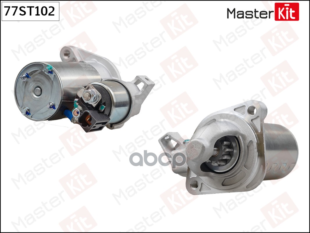 Стартер Hyundai Creta,Solaris I(RB) 10-,Kia Rio III(UB) 10- (0,9kW) MasterKit арт. 77ST102