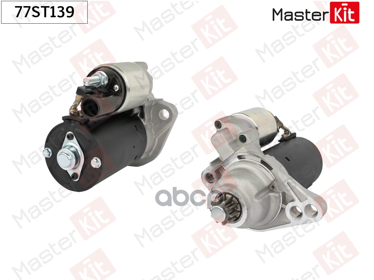 Стартер  VW CADDY III, GOLF VI, PASSAT 1.1kw 77ST139 MasterKit арт. 77ST139