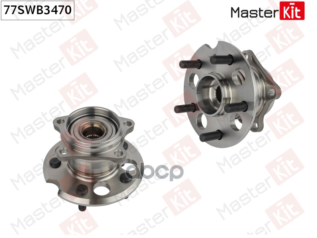 Ступица в сборе с подшипником зад. Toyota PRIUS (_W2_)/RAV 4 II (_A2_)/SIENNA (_L2_) 2003 77SWB3470 MasterKit арт. 77SWB3470