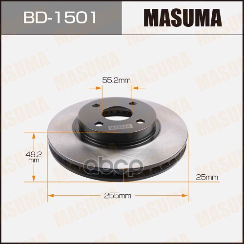 Диск Тормозной Передний Toyota Allex Masuma Bd-1501 Masuma арт. BD-1501
