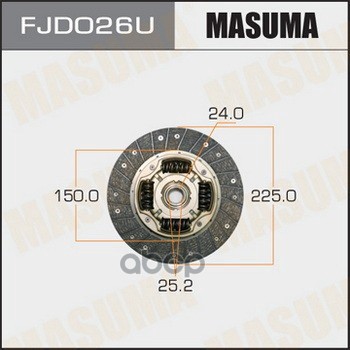 Диск сцепления SUBARU FORESTER MASUMA FJD026U Masuma арт. FJD026U