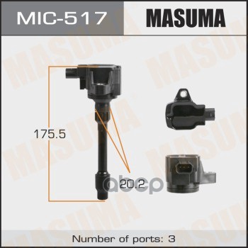 Катушка зажигания HONDA FIT MASUMA MIC-517 Masuma арт. MIC-517