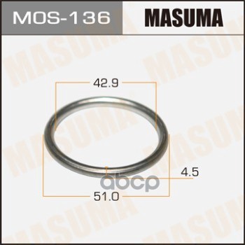 Кольцо Глушителя Металлическое Металлическое 43X51.5x4 Masuma Mos-136 Masuma арт. MOS-136