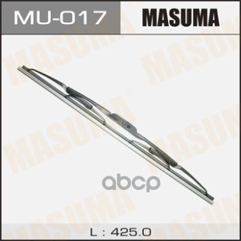 Щетка Стеклоочистителя 425 Мм Каркасная 1 Шт Masuma Flat Wiper Blade Mu-017 Masuma арт. MU-017