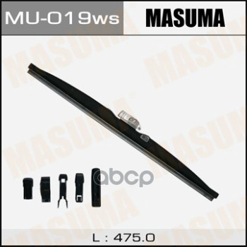 Щетка стеклоочистителя зимняя 475 мм каркасная 1 шт MASUMA Snow Blade MU-019ws Masuma арт. MU-019ws