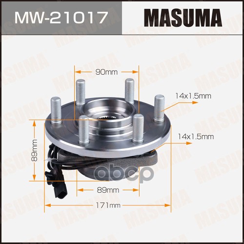 Ступичный узел MASUMA front QX56, QX80 / Z62 (with ABS) MW21017 Masuma арт. MW21017