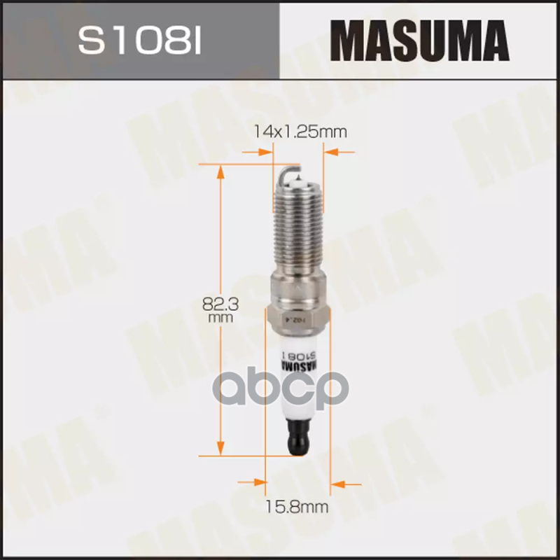 Свеча зажигания IRIDIUM IRIDIUM (LTR6AI-9) MASUMA S108I Masuma арт. S108I