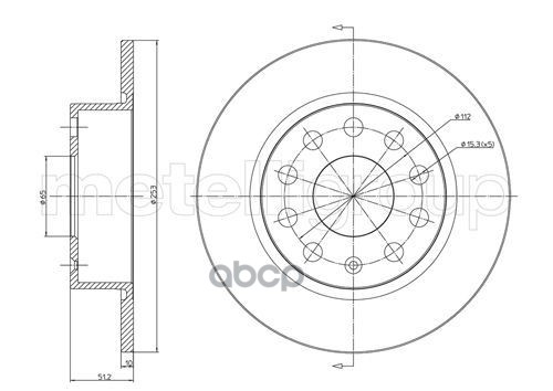 Диск тормозной Metelli арт. 23-0724c