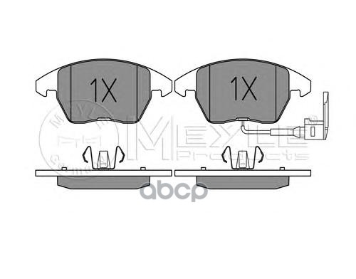 Колодки передние (с датчиком) AD VW SEAT SKODA PA 03-06 MEYLE 025 235 8720/W Meyle арт. 025 235 8720/W