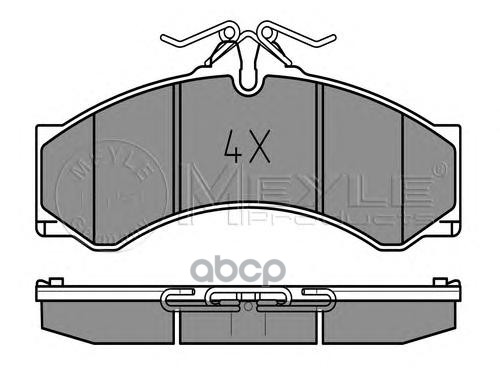 Колодки передние MB 2/3/4T-Sprinter/VW LT 28-46 II MEYLE 025 290 7620 Meyle арт. 025 290 7620