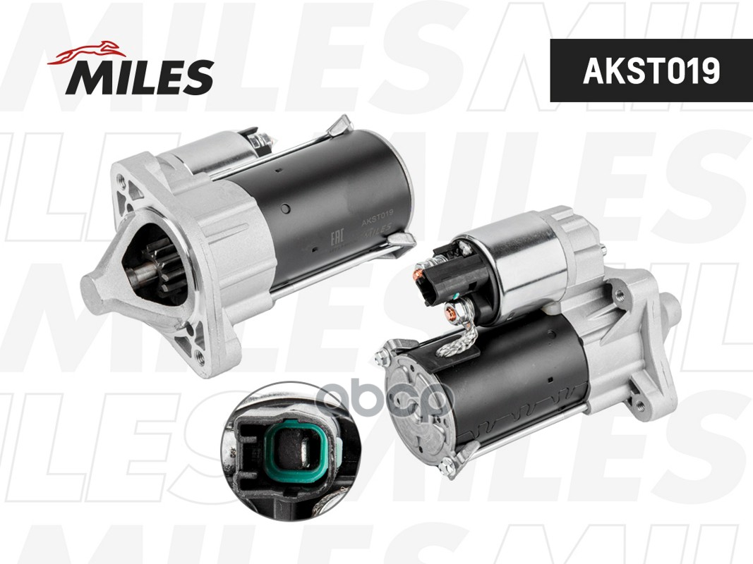 Стартер LADA KALINA/GRANTA/PRIORA/X-RAY/LARGUS 1.6 МКПП/АMT 1.4кВт. AKST019 Miles арт. AKST019