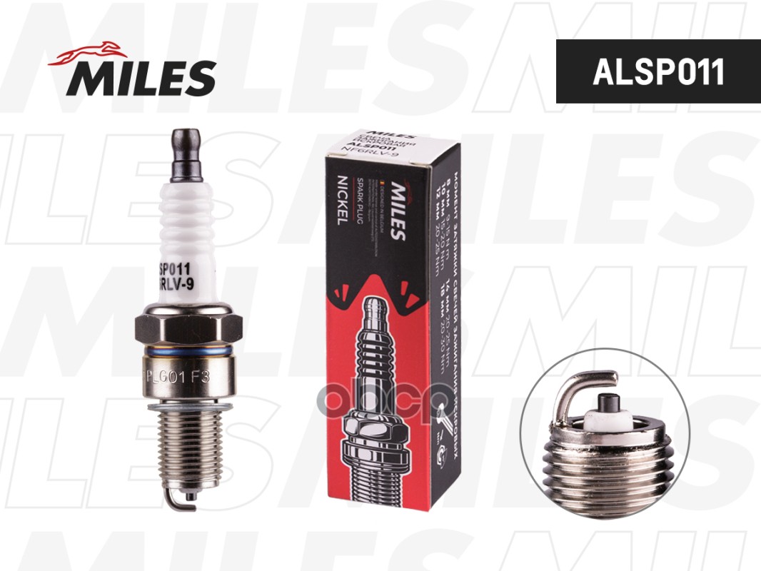Свеча зажигания искровая NF6RLV-9 Miles арт. ALSP011