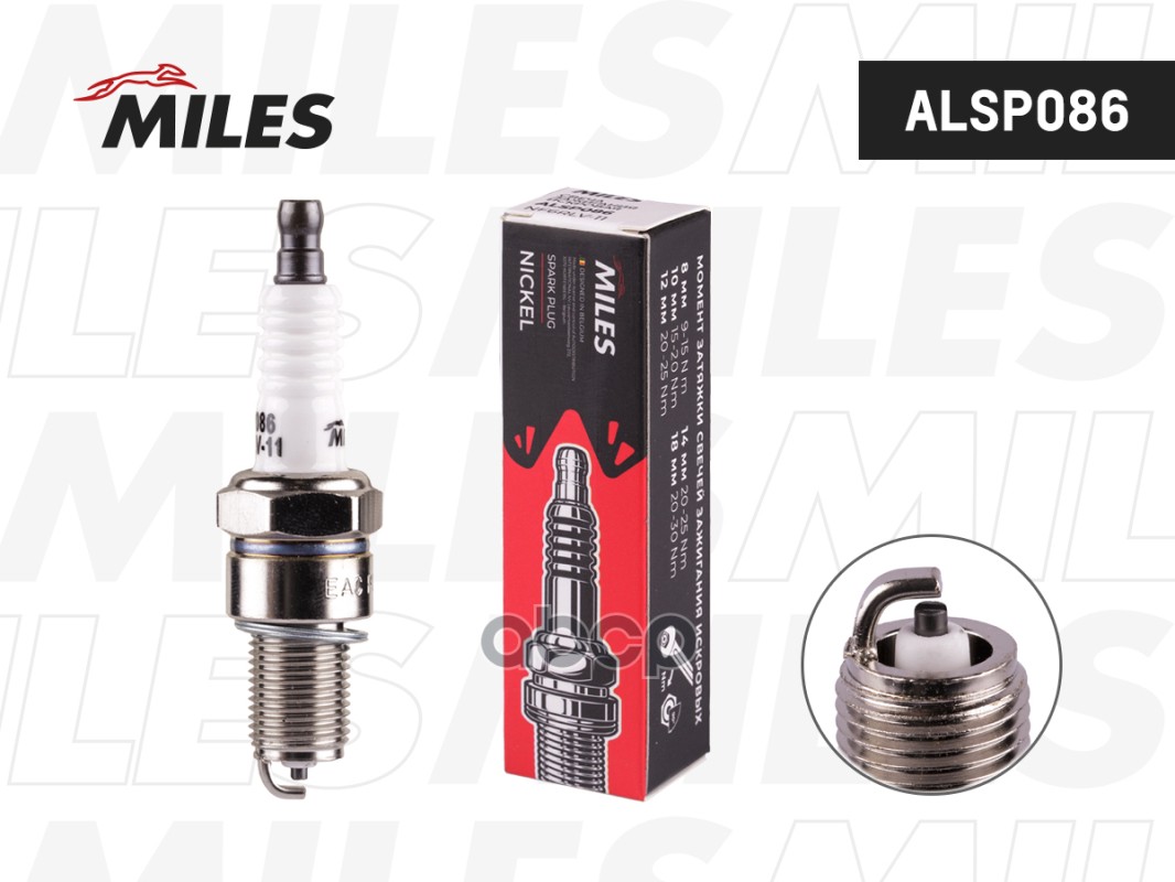 Свеча зажигания искровая NF6RLV-11 ALSP086 Miles арт. ALSP086