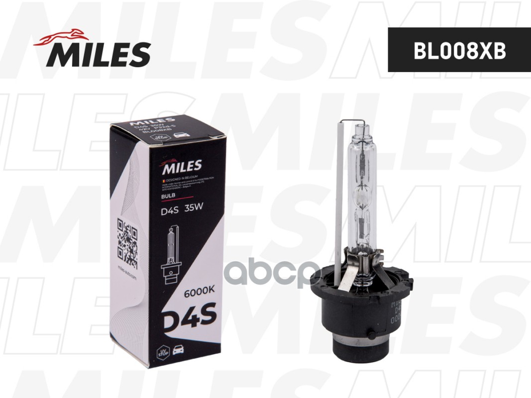 Лампа D4S 42V 35W P32d-5 6000K xenon BL008XB Miles арт. BL008XB