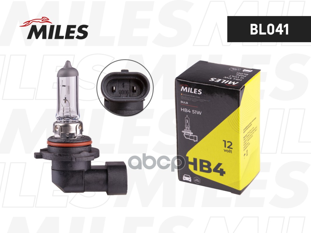 Лампа HB4 12V 51W P22d  BL041 Miles арт. BL041