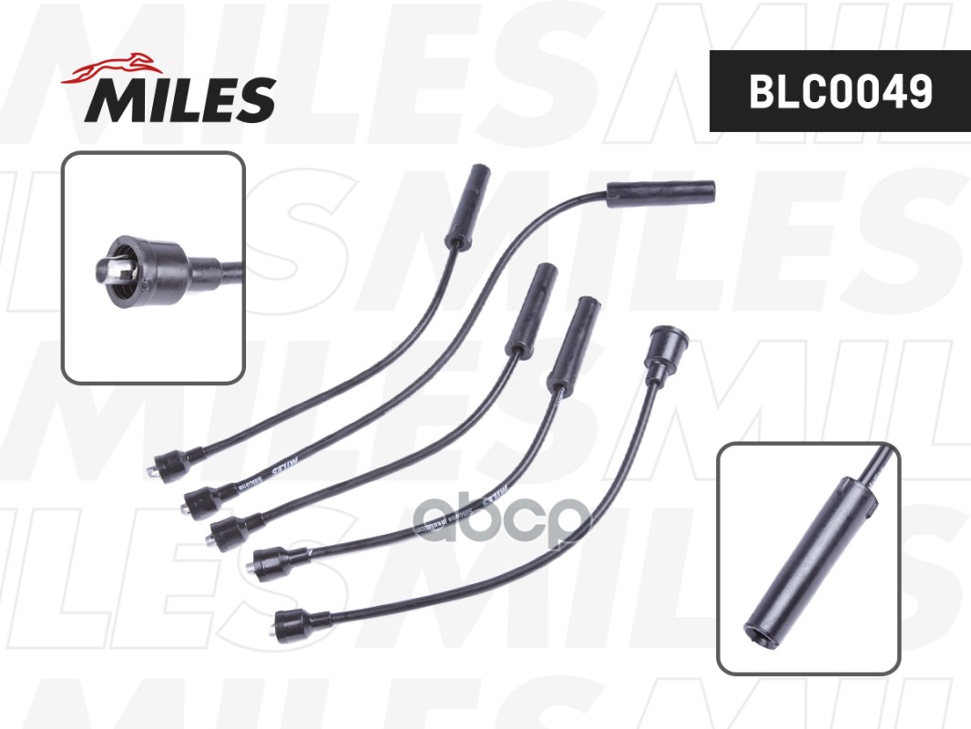 Провода в/в для а/м уаз  раф  ераз  газ 402 с карбюраторными двигателями Miles арт. blc0049