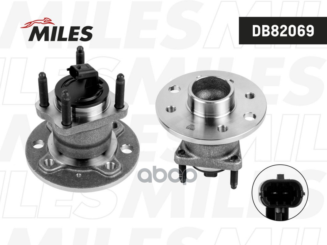 Ступица с подшипником OPEL ASTRA H 04- зад.(4 отверстия)  DB82069 Miles арт. DB82069