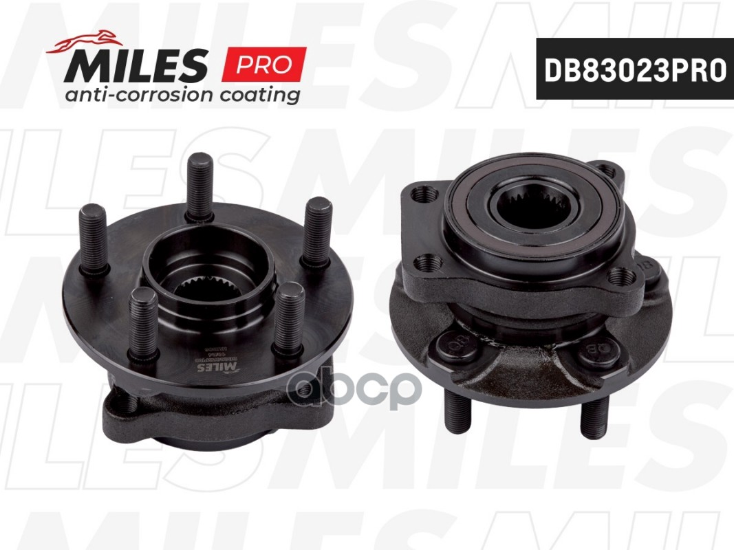 Ступица с подшипником передняя +ABS  SUBARU FORESTER III/IMPREZA III/LEGACY IV 03- . Miles арт. db83023pro