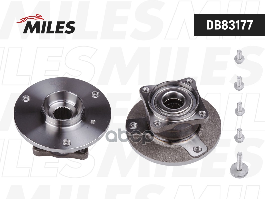 Ступица колеса задняя с подшипником SMART FORTWO 07- (SKF VKBA6627) DB83177 Miles арт. DB83177