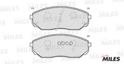 Колодки Тормозные Передние (Без Датчика) (Смесь Semi-Metallic) (Kia Sorento (Jc) 9/06-11/09) (Trw Gdb3452) E100181 Miles арт....