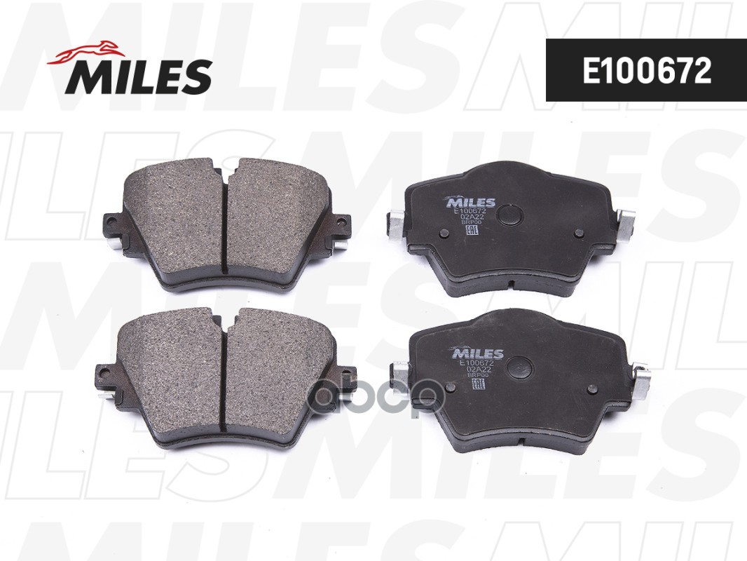 Колодки тормозные дисковые передние Miles арт. E100672