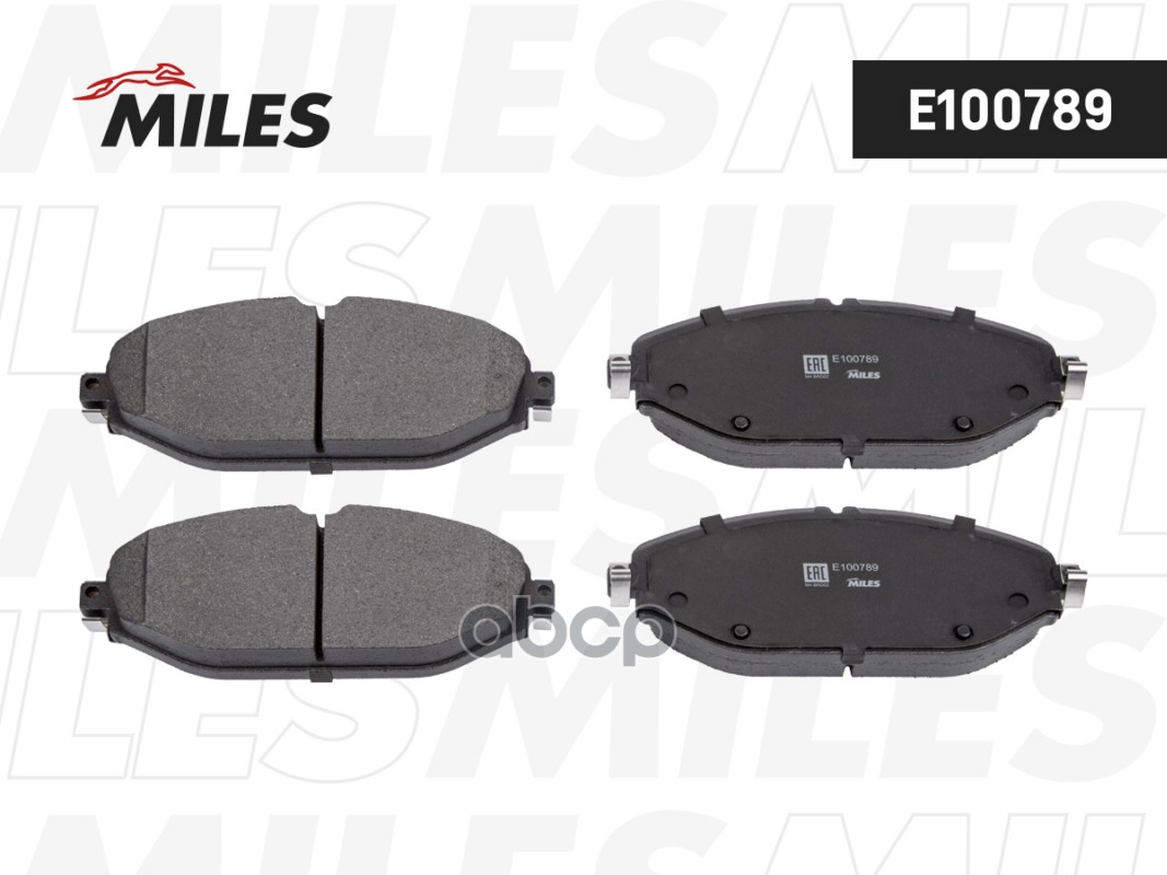 Колодки тормозные MERCEDES W205 14-/ W213 16- передние L 175мм Miles арт. e100789