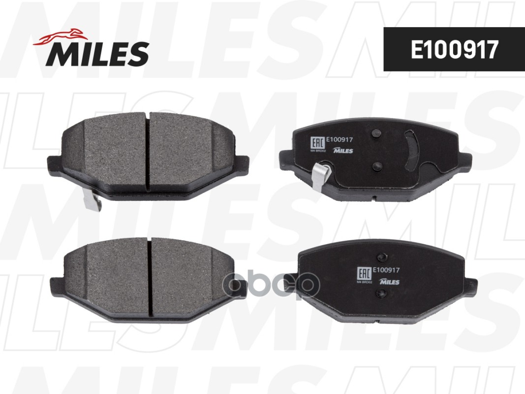 Колодки тормозные передние (Смесь Semi-Metallic) GEELY COOLRAY 20- (TRW GDB8141DT) E100917 Miles арт. E100917