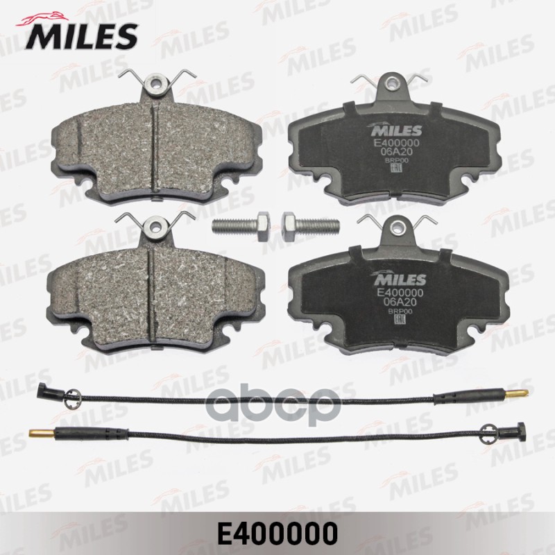 Колодки тормозные передние (с датчиком) (Смесь Low-Metallic) RENAULT LOGAN 04-/SANDERO 08-/CLIO 91- (TRW GDB1465) E400000 Mil...