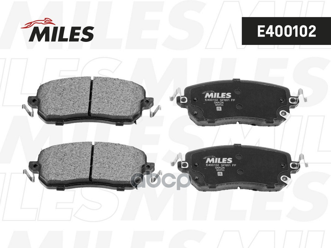 Колодки тормозные передние (Смесь Low-Metallic) HAVAL JOLION 20- 2WD E400102 Miles арт. E400102