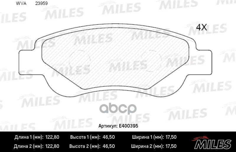 Колодки тормозные передние (без датчика) (Смесь Low-Metallic) CITROEN C1/PEUGEOT 107/TOYOTA AYGO 1.0/1.4D 05- (TRW GDB1633) E...