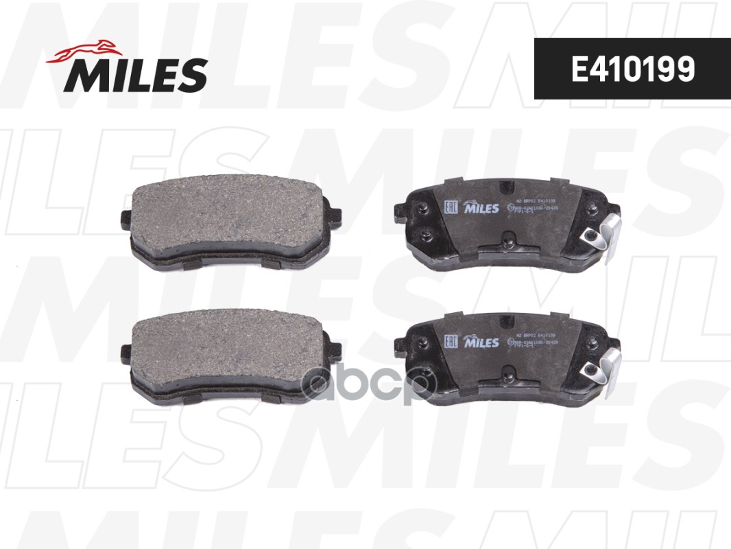 Колодки тормозные задние (без датчика) (Смесь Low-Metallic) (HYUNDAI i10 (PA), KIA PICANTO (BA)) (TRW GDB3370) E410199 Miles ...