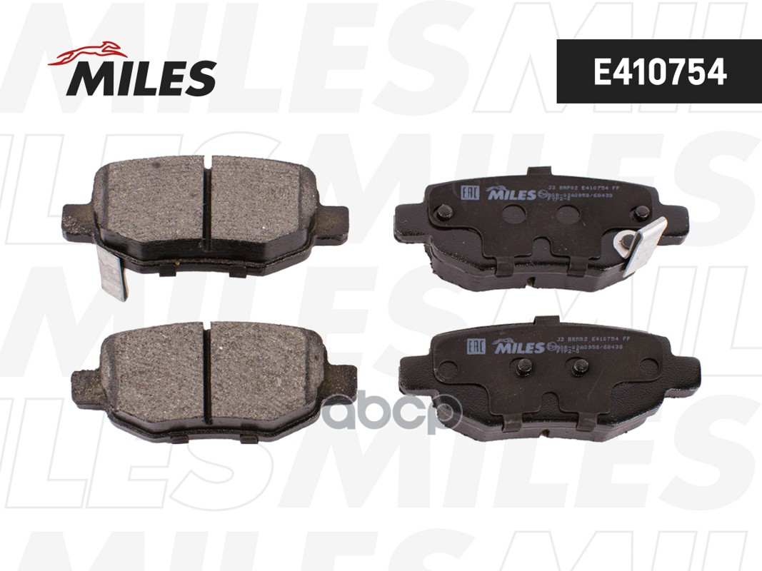 Колодки тормозные (Смесь Low-Metallic) CHERY INDIS/M 11/TIGGO/TIGGO 3/4/4 PRO/5/7/LIFAN X60/OMODA C5 - задние E410754 Miles а...